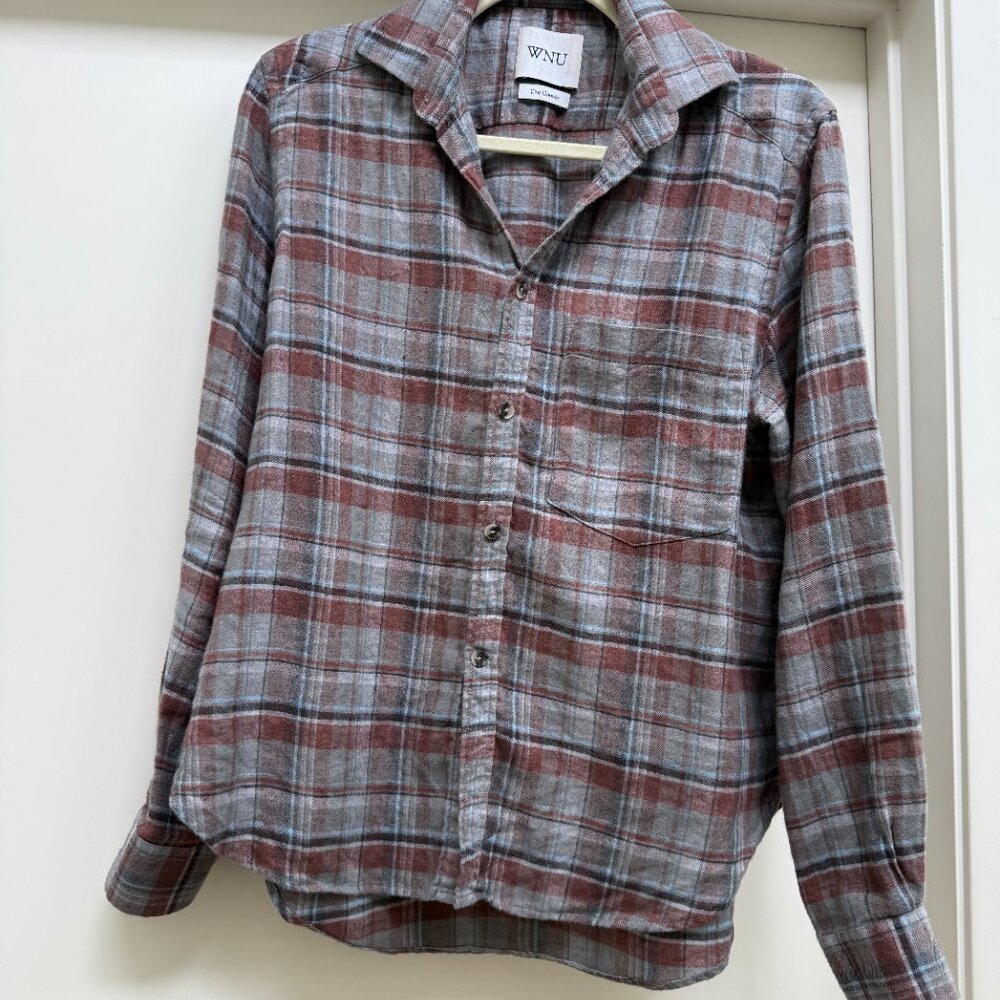 With Nothing Underneath Classic Rust Check Top Si… - image 2